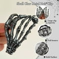 thumbnail image 3 of Metal Skull Hand Hair Clip, 1Pc Hair Claw Clip for Thin Hair Punk & Y2K-Style, 3 of 7