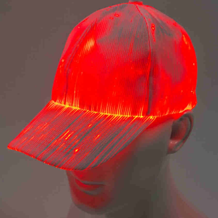 hip-hop baseball cap, optical fiber cap 