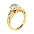 thumbnail image 2 of AoneJewelry Aonejewelry 0.75 Carat Round Shape Natural Diamond Beautiful Antique Design Engagement Wedding Ring Crafted In 10K Solid Rose White & Yellow Gold For Woman, 2 of 5