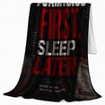thumbnail image 2 of Forensic Science Motive Forensics First Sleep Later Evidence, Cozy Typography Art Scene, Warm Flannel Blanket for Living Room and Reading Nook, Art Lovers Housewarming Gift, Artistic Home Decor, 2 of 9