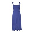 thumbnail image 5 of FcBaudy Robe Sans Manches Col Rond, Robes d'Été pour Femmes, Robes Femmes Taille Haute Sans Manches Imprimé Épaules Dénudées Robe à Bretelles Sans Manches Col Rond Robe Femmes, 5 of 5