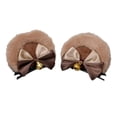 thumbnail image 3 of 2 Pieces Cartoon Animal Ears Hair Clips Bear Ear Hair Clips Party Headpiece Anime Cosplay Lolita Barrette for Party Cosplay Anime Theme Girls Brown, 3 of 8