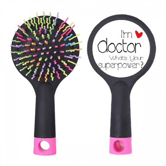 Proud Doctors I'm a Doctor English Salon Detangling Hair Brush Cushion Base
