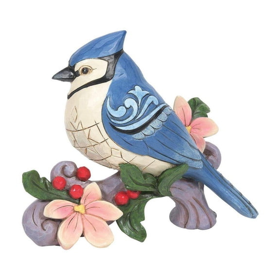 Enesco Jim Shore JS HWC Fig Blue Jay, Figurine, 4.5in H