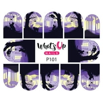Whats Up Nails P101 Night Hunter Water Decal Sliders for Nail Art Design