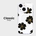 thumbnail image 4 of Caseco Mag-SafeiPhone 15 Black Flower Clear Case, 4 of 5
