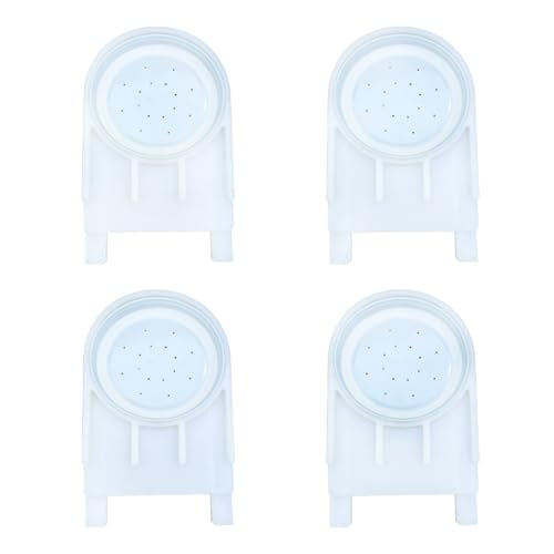 4PC Bee Hive Feeder White Beehive Entrance Feeder with Lid Bee Sugar Water Feeder of Beekeeping Supplies