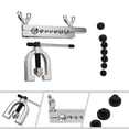 thumbnail image 3 of Double Flaring Pipe Clamp Brake Line Fixture Tubing Tool W/ 7 Sizes Adapters New Silver, 3 of 8