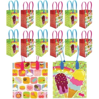 Ice Cream Party Favor Bags Ice Cream Popsicle Social Gift Bags Summer Sprinkles Goodie Treat Bags Kids Themed Baby Shower Birthday Party Supplies