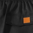 thumbnail image 4 of EOYWHK Mens Drawstring Shorts with Pockets Drawstring Mens Elastic Waist Shorts Soft Lightweight Breathable Active Shorts for Men Black, Size L, 4 of 8
