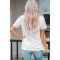 thumbnail image 1 of POGLIP T-Shirt Blanc Mignon Léopard Col Rond pour Femmes, 1 of 6