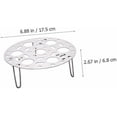 thumbnail image 3 of Adjustable Stainless Steel Round Egg Steaming Rack - Versatile Kitchen Trivet for Eggs, Vegetables Perfect for Pressure Cookers, Rice Cookers, and Ovens Rust-Resistant, 3 of 9