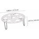 thumbnail image 3 of Round Serving Tray Eggs Steaming Rack The Height Of The Steaming Rack Can Be Adjusted. Stainless Steel Eggs Steaming Rack, 3 of 9