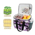 thumbnail image 2 of FORMRS Insulated Cooler Bag 24 Cans Capacity Soft Leakproof Lunch Box with Side Pockets, Purple Halloween Pattern, 2 of 7