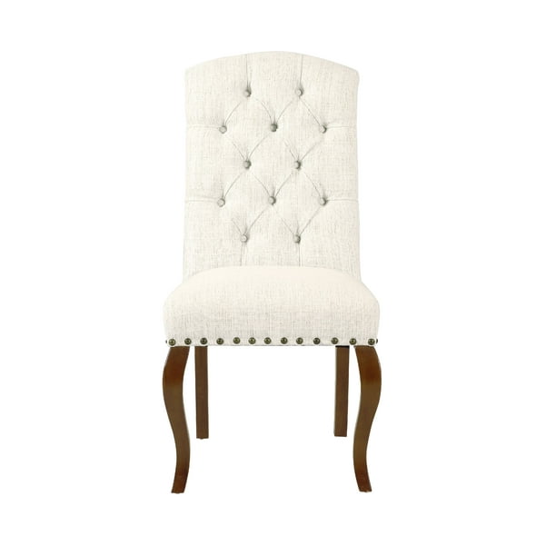 HomePop Tufted Back Dining Chair (Set of 2), Multiple ...