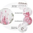 thumbnail image 3 of Pink Coastal Bathroom Shower Curtains with 12 Hooks Waterproof Shower Curtain for Stalls and Bathtubs Summer Ocean Coral Jellyfish Seahorse Starfish Decorative Bathroom Privacy Curtain 48x72 Inches, 3 of 9