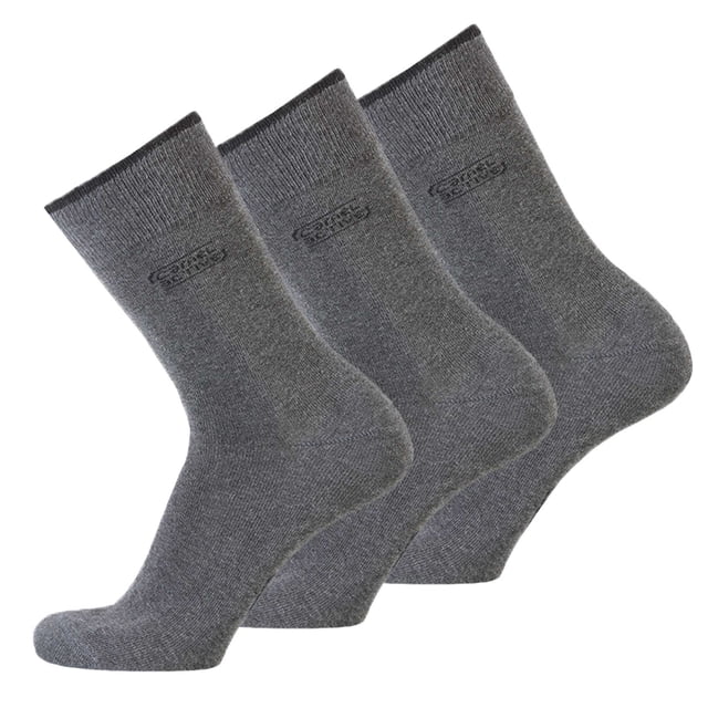 camel active Calcetines para hombre, paquete de 3 - Calcetines básicos, algodón orgánico Antracita 39-42