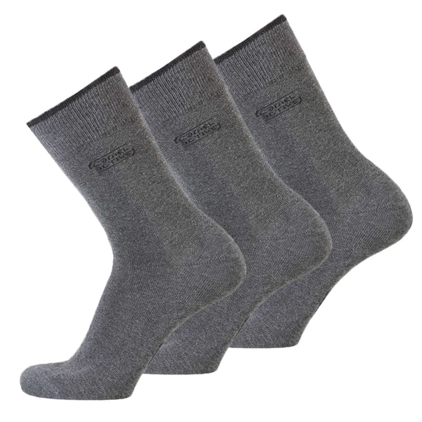 camel active Calcetines para hombre, paquete de 3 - Calcetines básicos, algodón orgánico Antracita 39-42