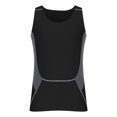 thumbnail image 3 of pstuiky Camisetas sin mangas para hombre, Camiseta ajustada de cuello redondo sin mangas de color liso para hombre Tops elegantes para mujer l, 3 of 5