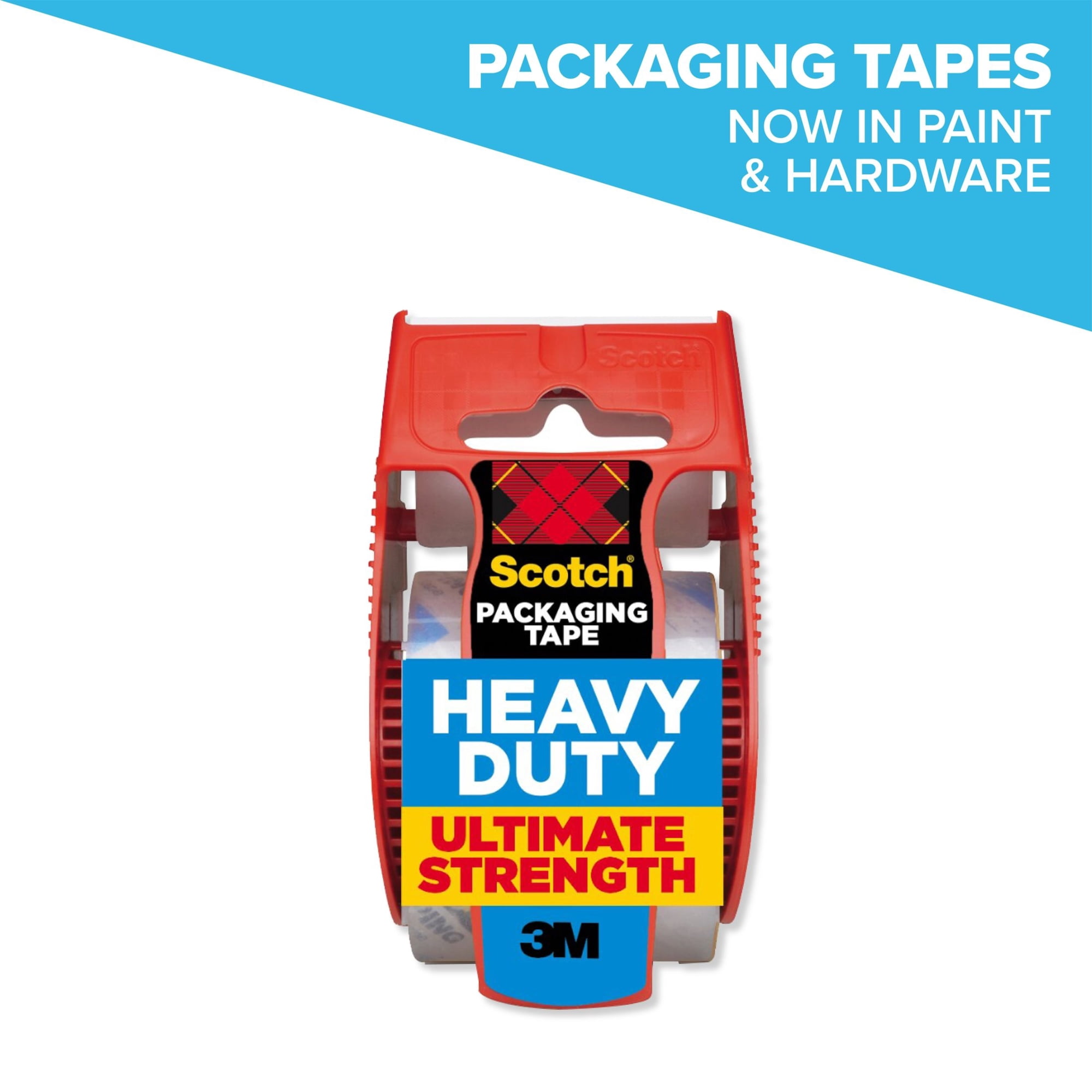 Scotch Heavy Duty Packaging Tape, Clear, 1.88 in. x 25.6 yd, 1 Total