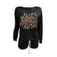 thumbnail image 3 of Dreluolixuan Christmas Comfortable Sweatsuits for Women Long Sleeve Pullover Pants Graphic Lightweight Casual Tracksuits, 3 of 3