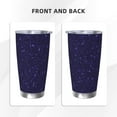 thumbnail image 3 of KLL Glittering Purple Starfield Print 40oz Stainless Steel Insulated Car Cup with Spillproof Lid - Keep Your Drink Hot or Cold on the Go-Straw Three-piece Set, 3 of 8