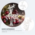 thumbnail image 5 of Christmas Reindeer Tree Topper Lighted Glitter Tree Topper with LED Lights Big Elk Deer Xmas Tree Top for Christmas Tree Decoration (Elk), 5 of 6