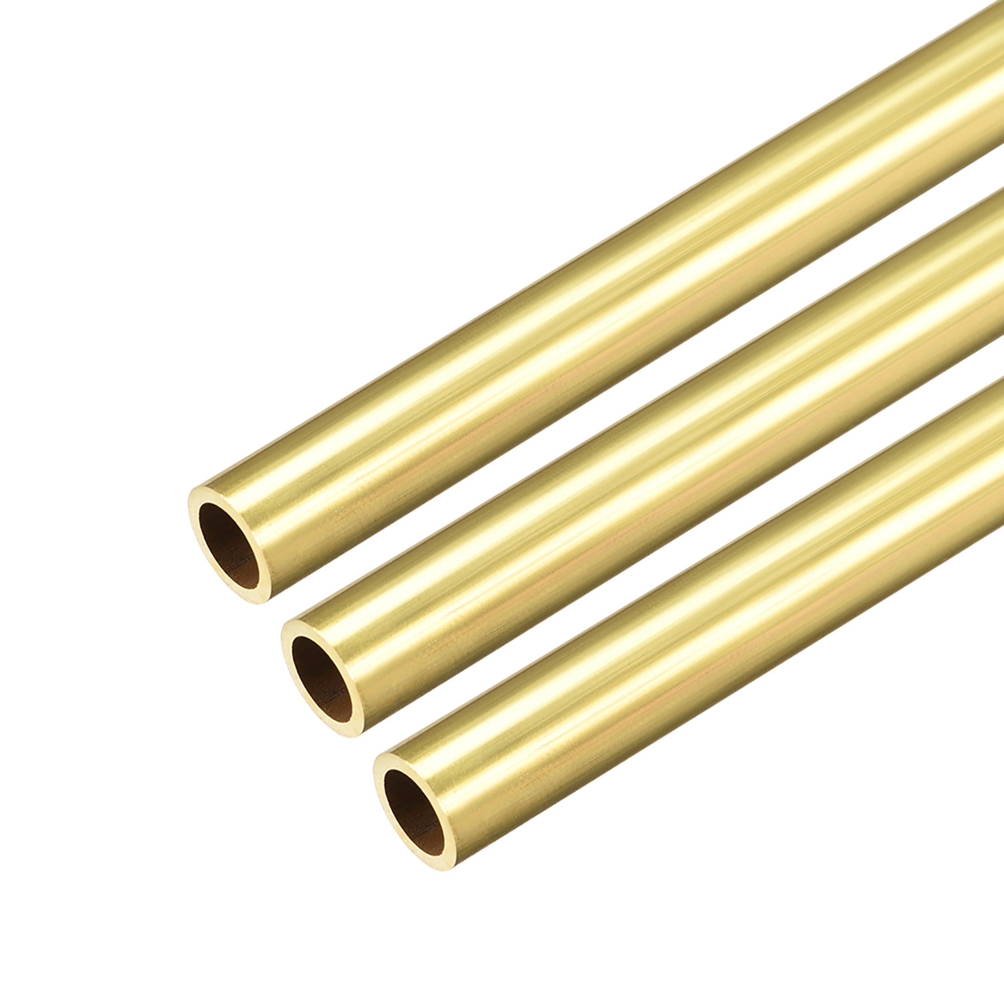 300mm Length 3mm OD 0.75mm Wall Thickness Seamless Straight Pipe Tubing 3 Pcs uxcell Brass Round Tube