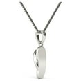 thumbnail image 3 of aaXia 10K White Gold Diamond Accent Flip-Flop Pendant Necklace, 3 of 5