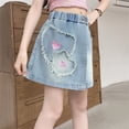 thumbnail image 6 of Fozruso Denim Skirt for Girls Girls Denim Shorts Skirt For Little Girls – Summer Casual Bottoms With Comfortable Fit And Cute Design(Blue), 6 of 7