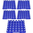 thumbnail image 1 of Cajas de Huevos, bandeja de almacenamiento de huevos reutilizable de 30 celdas 5 PCS (Azul), 1 of 4