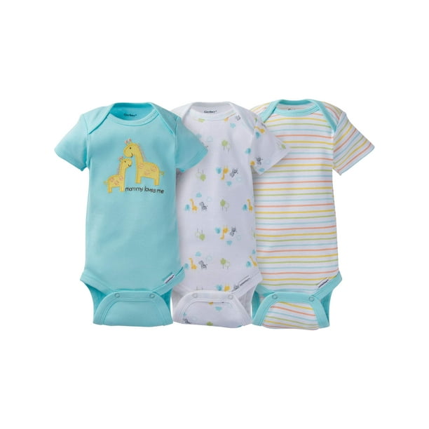 Gerber Gerber Newborn Baby Boy or Girl Unisex Assorted Short Sleeve