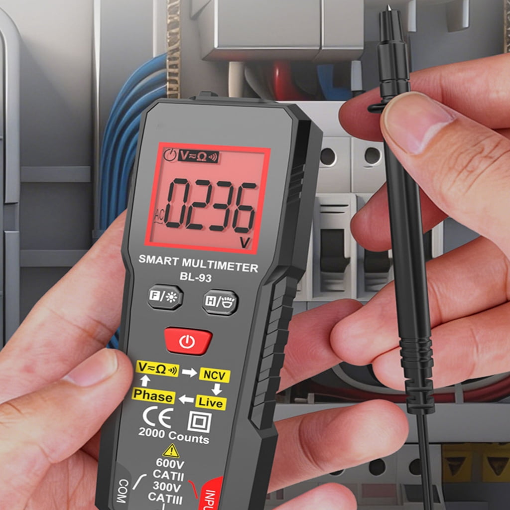 Portable Digital Multimeter Featuring Overload Protected and Low Battery Alerts