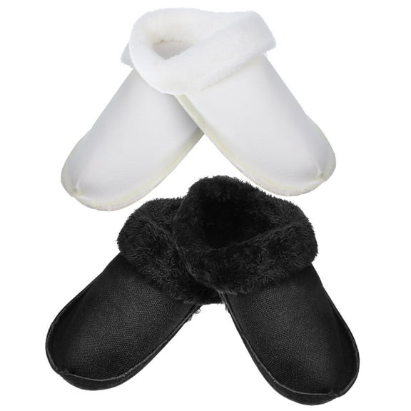 BESTOYARD 2Pairs Cozy Warm Boot Inserts Plush Fuzzy Shoe Liners Detachable and Washable Winter Accessories