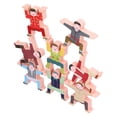 thumbnail image 2 of Peahefy Stacking Balance Block, Firm Sturdy Water‑Based Paint Safe Non-Toxic Balancing Block Toy Eco-Friendly Wooden For Home For Children For Kindergarten, 2 of 8