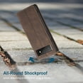 thumbnail image 4 of Feishell Slim Wallet Phone Case for Google Pixel 6 Pro 6.7 inch,Premium PU Leather Magnetic Closure Folio ID Credit Card Slots Shockproof Protective Flip Kickstand Phone Cover,Coffee, 4 of 6