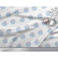 thumbnail image 2 of Soimoi Rayon Fabric Leaves & Floral Block Printed Craft Fabric by The Yard 56 Inch Wide, 2 of 3