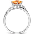thumbnail image 2 of 14K White Gold Cushion Citrine And Diamond Ringsize 7 (Width 1.6 To 3.25) - Jbsp, 2 of 5