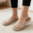 thumbnail image 2 of GJPBGK Women’s Comfortable Slip-On Jelly Sandals Breathable Mesh Flat Slippers Summer Closed-Toe Casual Beach Slippers  for Outdoor Travel & Casual Wear, 2 of 9