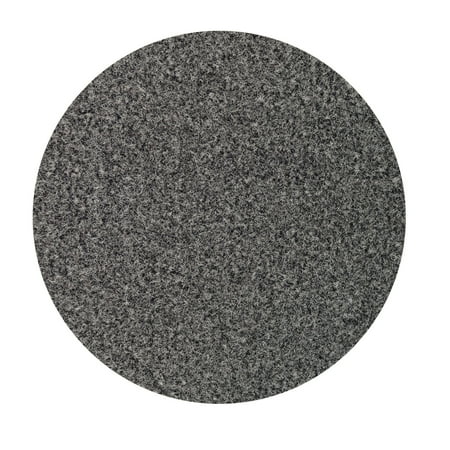 Friendly Duck - Broadway collection pet friendly area rugs with Rubber Marine Backing for Patio, Porch, Deck, Boat, Basement or Garage with Premium Bound Polyester Edges Grey 12' Round