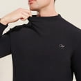 thumbnail image 5 of Men's Long Sleeve Thermal Shirt Winter Warm Base Layer Mid Collar Comfortable Casual T-Shirt for Cold Weather Mens Casual Crew Neck Basic Tees, 5 of 8