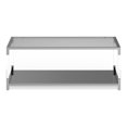 thumbnail image 3 of Furniture of America Ajani Glass Top Coffee Table, Chrome, 3 of 5