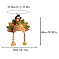 thumbnail image 3 of Thanksgiving Turkey Knitted Hats Adult Turkey Cap for Women Men Thanksgiving Night Event Dress-up Cosplay Costume Accessories, 3 of 5