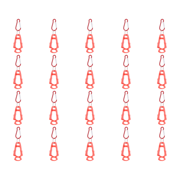 Clip para Guante Exteriores Seguridad Multiusos Laboral () Rojo