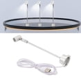 thumbnail image 1 of Projecteur Intérieur à DEL, Lampe Projecteur de Sol Rotative en Alliage d'Aluminium USB 1 W, Tête Ajustable Petit Projecteur à DEL sur Pied pour Collections Oeuvres d'Art, Vitrine à Bijoux, 1 of 8