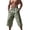 A-Army Green1139, variant on XIAOCHA Mens Solid Color Linen Capri Pants Elastic Drawstring Side Pocket Loose Vacation Bottoms
