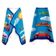 thumbnail image 1 of Kids Printed Swim Towel for Children, Quick-Dry Fabric with Snap Closure for Beach, Hot Spring, and Pool Use, Hooded Poncho Style, 1 of 9