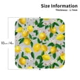 thumbnail image 3 of Bingfone Vintage Lemon1 Leather Drinks Coasters With Set Of 6,Suitable For Home Kitchen,Coffee Cup Coasters Home Gift, 3 of 9