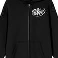 thumbnail image 2 of Dr Pepper Have One For The Road Long Sleeve Men's Black Zip-Up Hooded Sweatshirt-XXL, 2 of 5