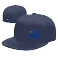 thumbnail image 4 of DouZhe Flat Brim Cap Snapback Hat, Nevada State Flag Prints Adjustable Blue Adult Baseball Cap, 4 of 6